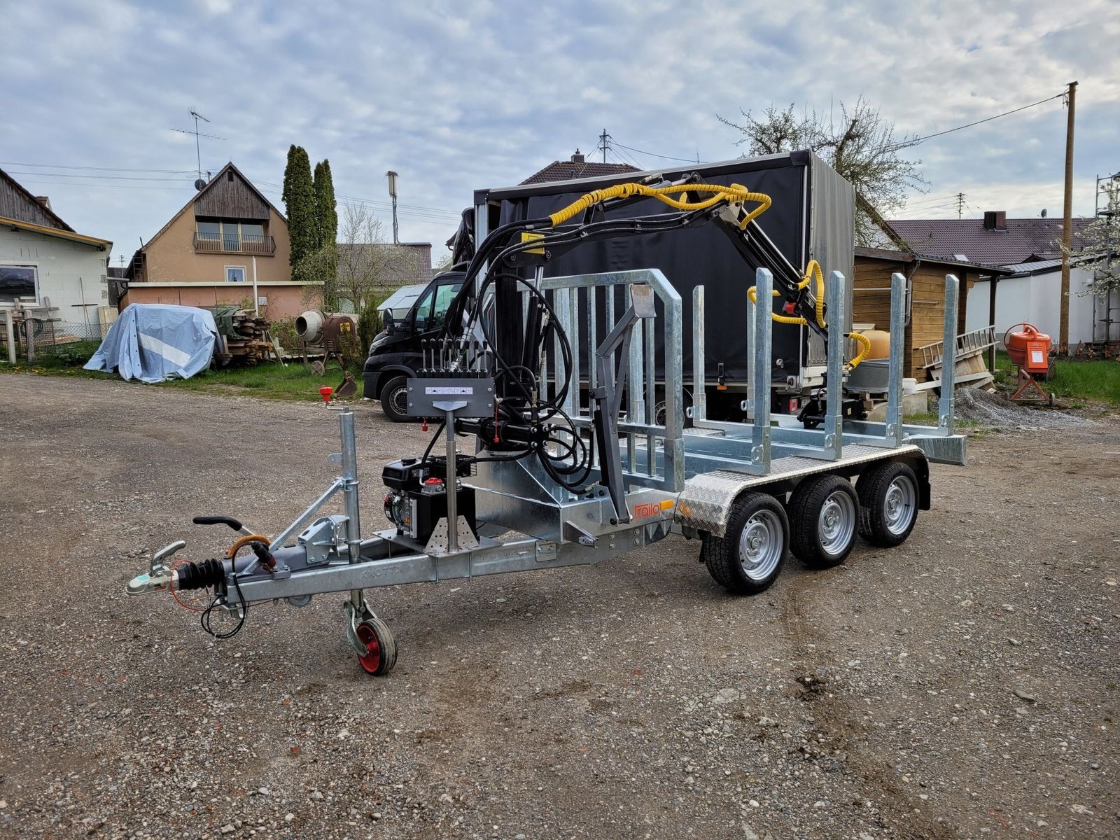 Forstanhänger HT353017-K mit Jansen-Kran – Holztransport – Ladefläche 3,00 x 1,49 m – Image 7
