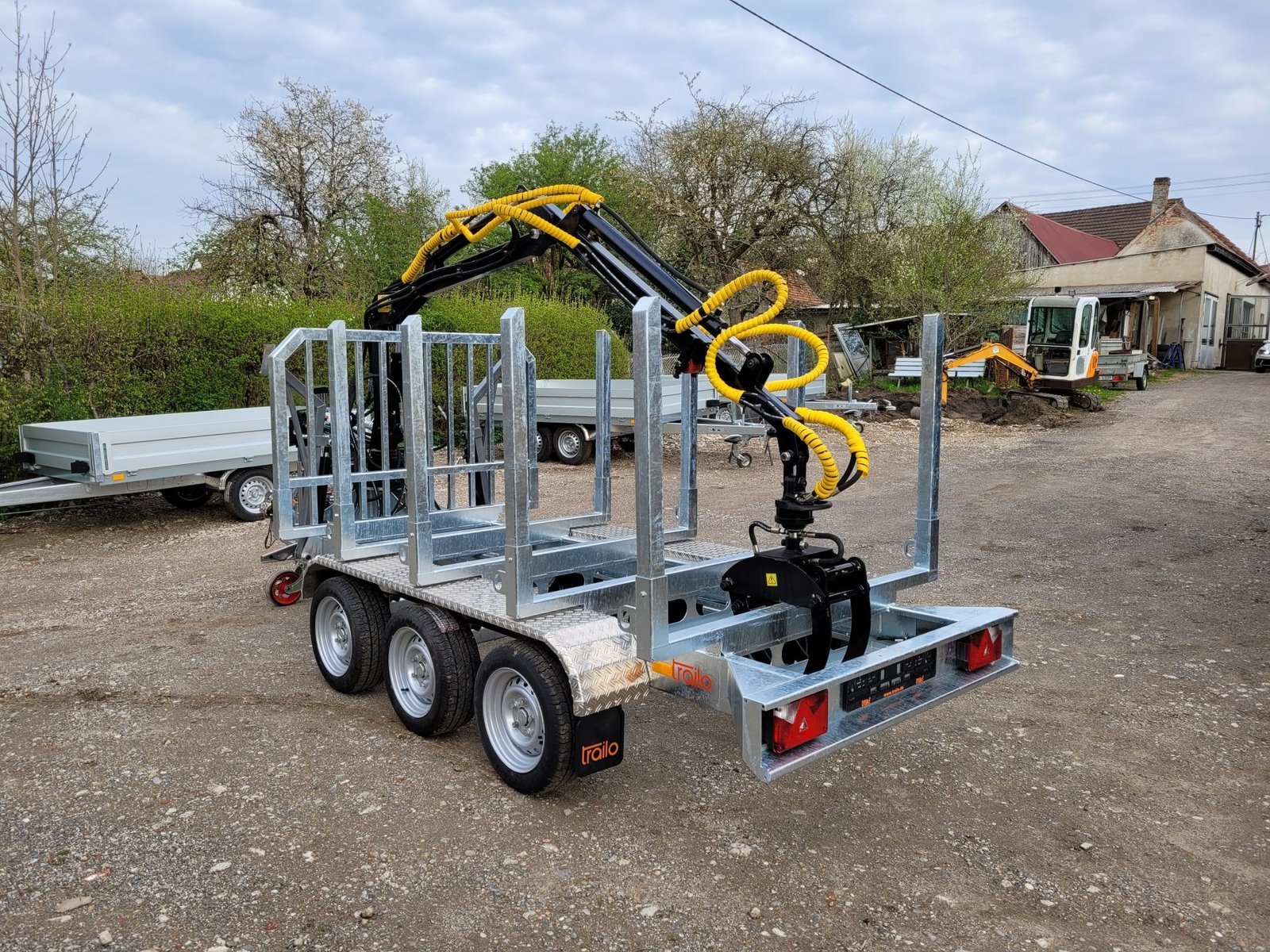 Forstanhänger HT353017-K mit Jansen-Kran – Holztransport – Ladefläche 3,00 x 1,49 m – Image 6