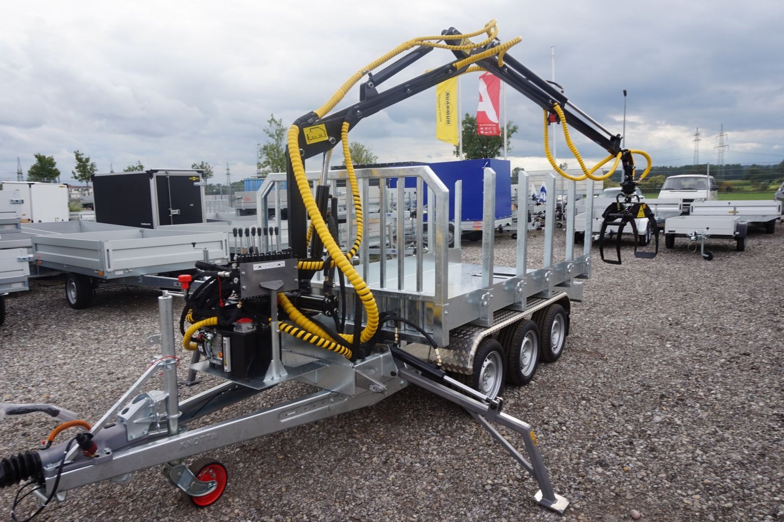 Forstanhänger HT353017-K mit Jansen-Kran – Holztransport – Ladefläche 3,00 x 1,49 m – Image 5