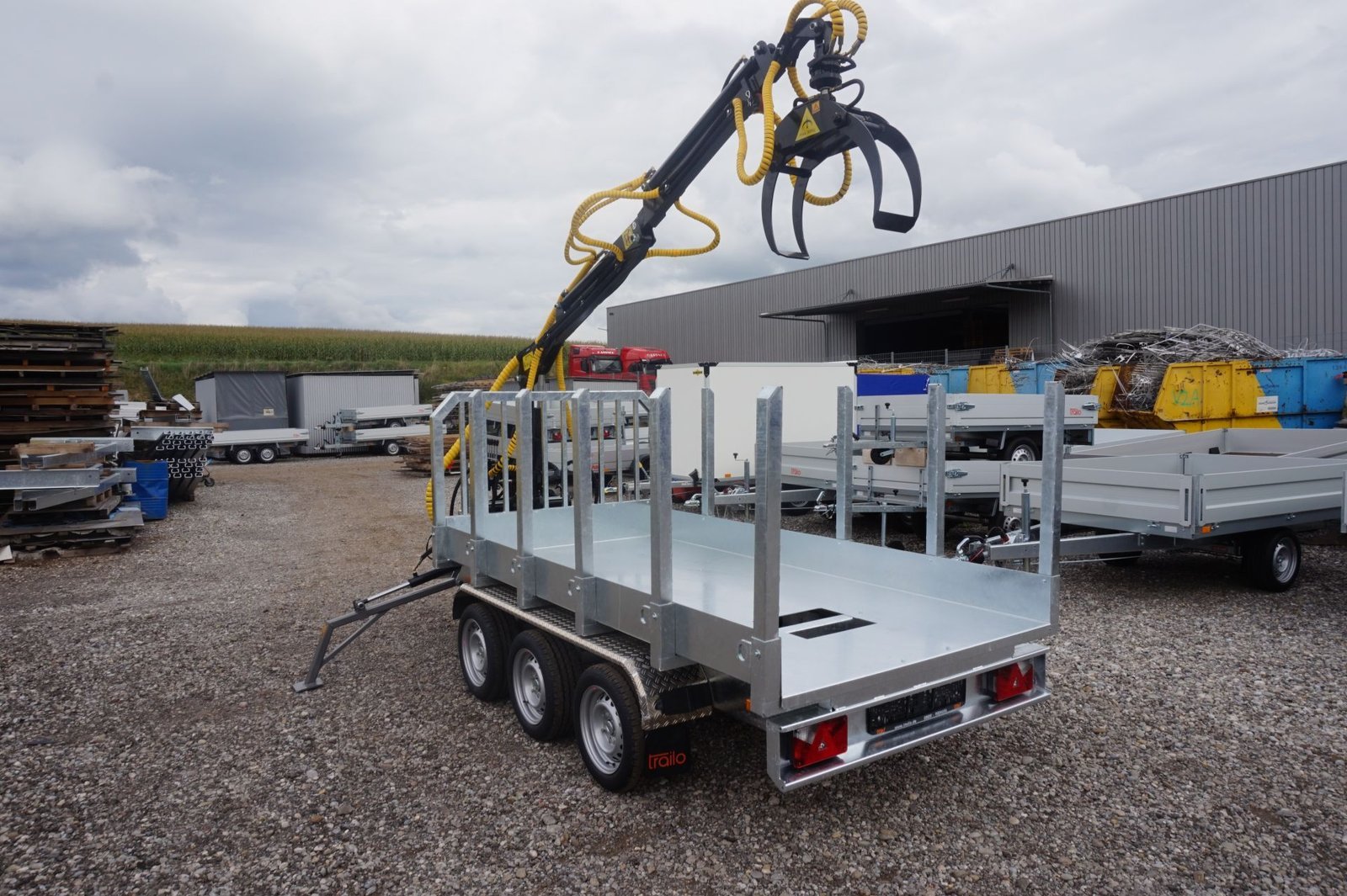 Forstanhänger HT353017-K mit Jansen-Kran – Holztransport – Ladefläche 3,00 x 1,49 m – Image 2