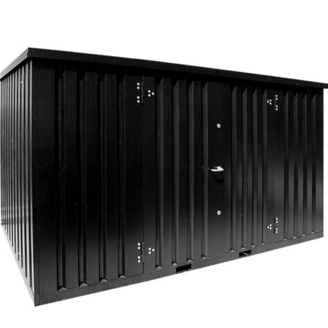 Conteneur de stockage 4 x 2 mètres – avec double porte grand coté
