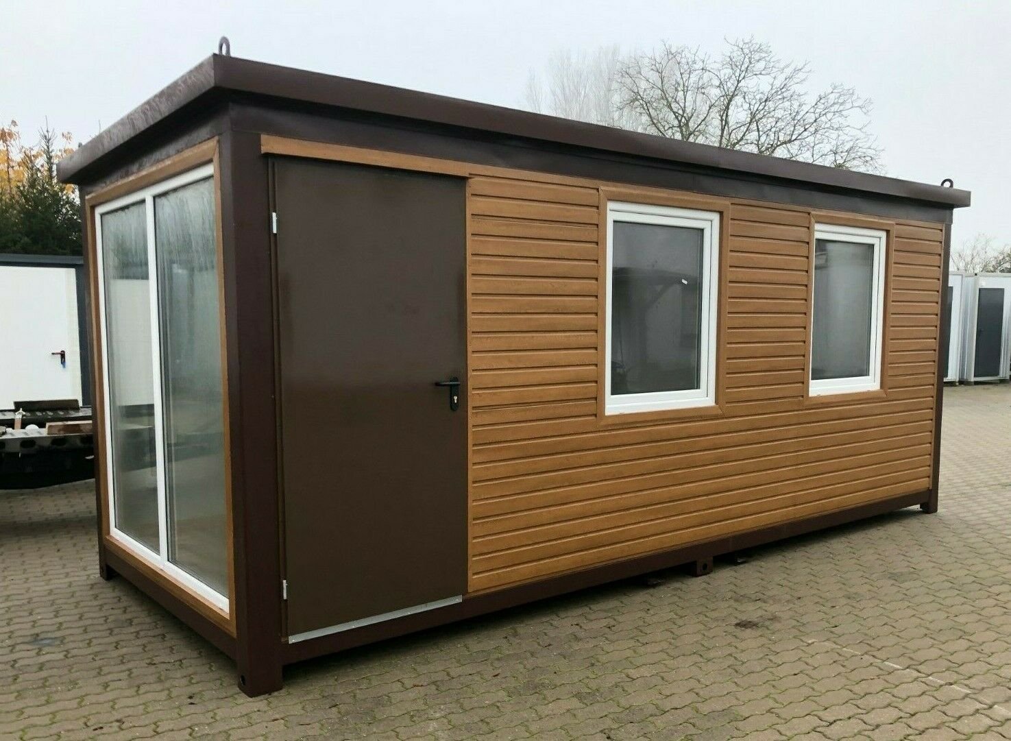 Tonnelle de jardin en conteneur Living 6x2,40 mètres en design bois – Image 2