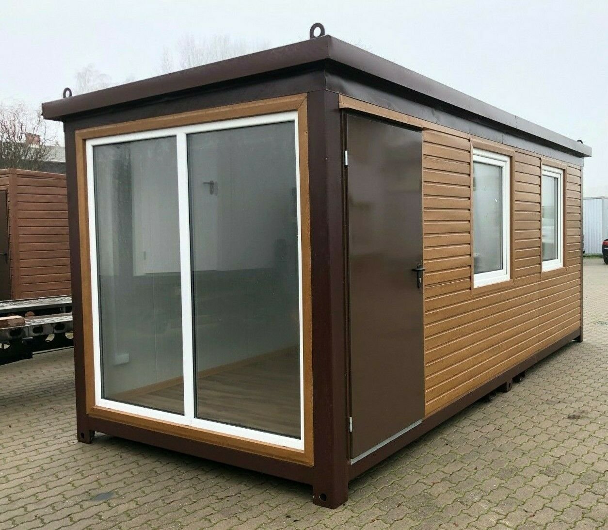 Tonnelle de jardin en conteneur Living 6x2,40 mètres en design bois – Image 11