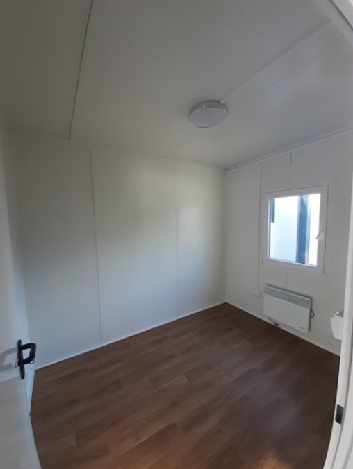 Container 35m2 med badeværelse, køkken, 2 soveværelser (6 x 5,8m) – Billede 4