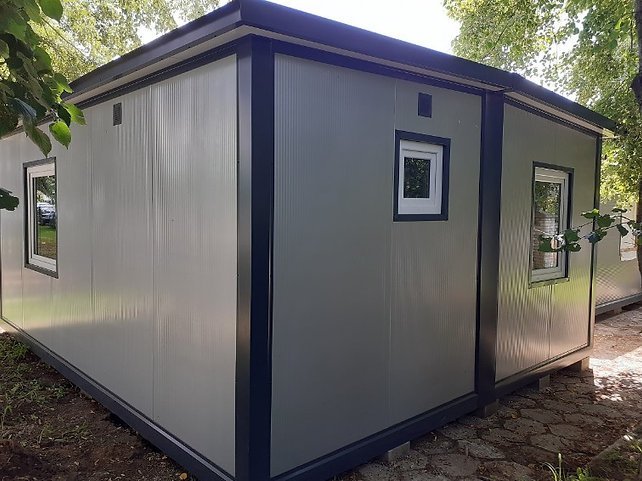 Container 35m2 med badeværelse, køkken, 2 soveværelser (6 x 5,8m) – Billede 15