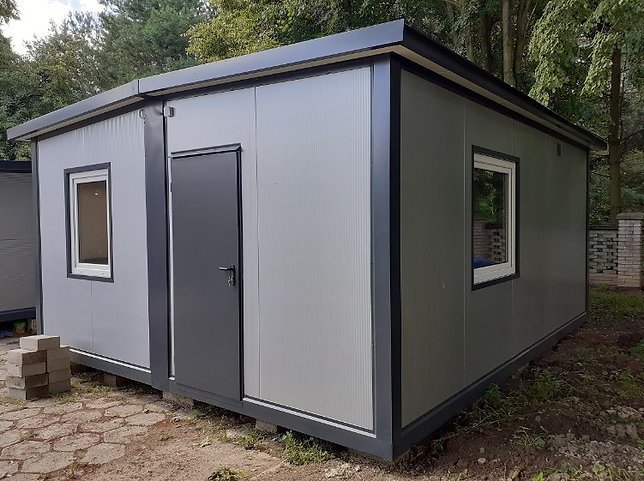 Container 35m2 med badeværelse, køkken, 2 soveværelser (6 x 5,8m) – Billede 13