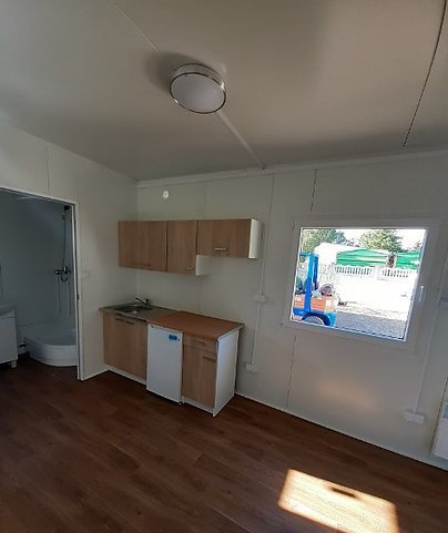 Container 35m2 med badeværelse, køkken, 2 soveværelser (6 x 5,8m) – Billede 10