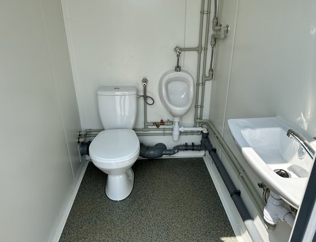 Conteneur Sanitaire 3 Cabines : WC, Urinoir + Chaudière, Douche – Image 12