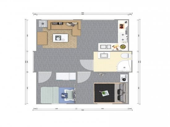 Mobilhomecontainer / Luksuriøst minihus med to soveværelser – Billede 7