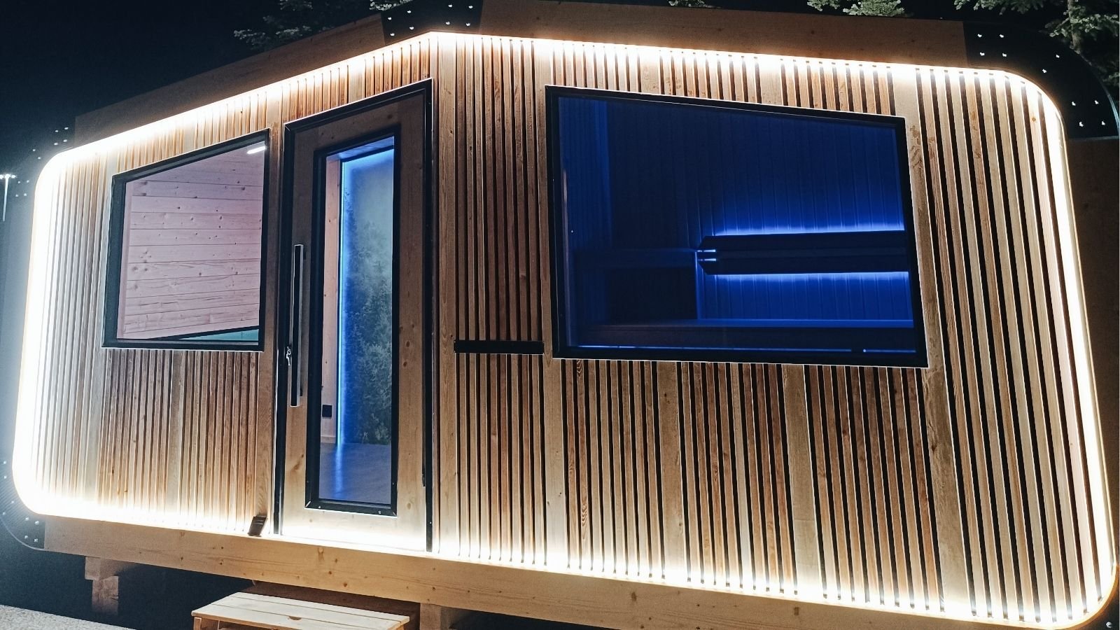 Sauna en bois de 11 m² avec espace de repos – Image 6