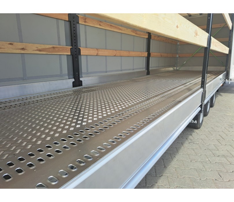 STIM biltransporttrailer med skydedug, totalvægt 3500 kg, med elektrisk spil – Billede 3
