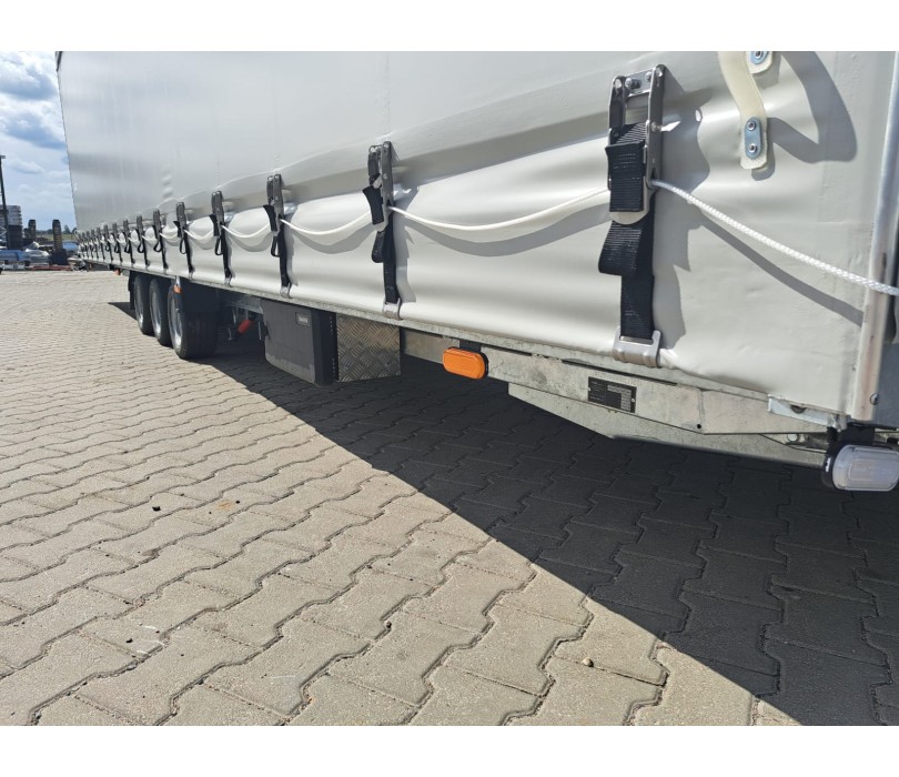 STIM biltransporttrailer med skydedug, totalvægt 3500 kg, med elektrisk spil – Billede 13