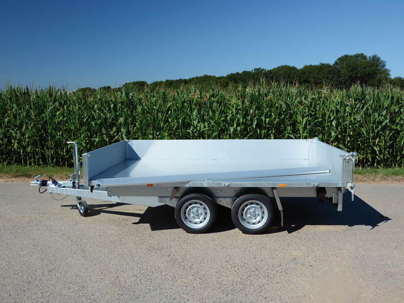 Remorque porte-voitures avec benne basculante arrière HKCR 2731/186, 2700 kg, surface de chargement 3,19 x 1,86 m – Image 9