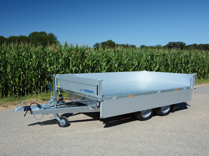 Remorque porte-voitures avec benne basculante arrière HKCR 2731/186, 2700 kg, surface de chargement 3,19 x 1,86 m – Image 3