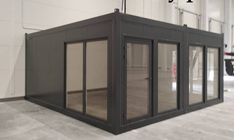Conteneur social de bureau 6 × 6 m -36 m² avec WC et kitchenette – Image 3