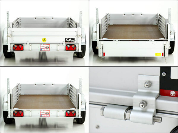 Remorque tandem pour pelles hydrauliques 150 x 300 cm 2 600 kg | Type 7.26 - Neuve