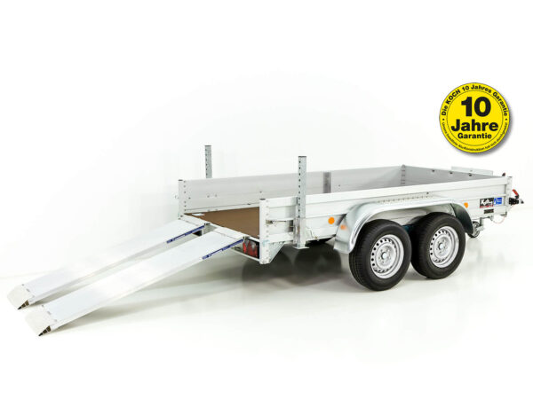 Remorque tandem pour pelles hydrauliques 150 x 300 cm 2 600 kg | Type 7.26 - Neuve – Image 6