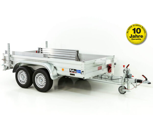 Remorque tandem pour pelles hydrauliques 150 x 300 cm 2600 kg | Type 7.26 | Plancher en aluminium - Neuve – Image 2