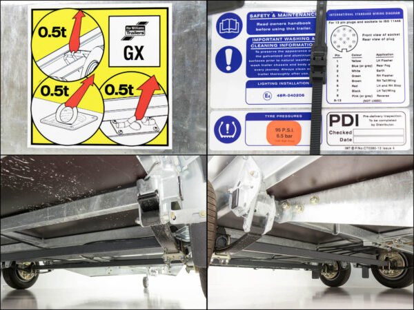 Remorque pour engins de chantier Ifor Williams GX105 HD 157×303 3,5 t | Rampe de chargement - Neuve – Image 8