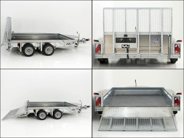 Remorque pour engins de chantier Ifor Williams GX105 HD 157×303 3,5 t | Rampe de chargement - Neuve