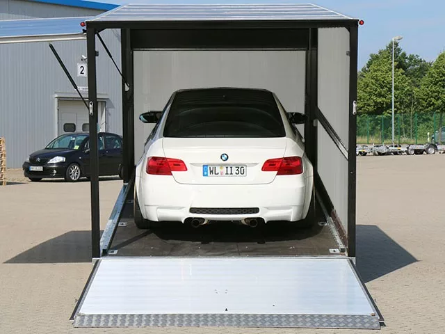 Remorque porte-voitures Vezeko Race Master H210cm 3,5t Treuil électrique Argent – Image 5
