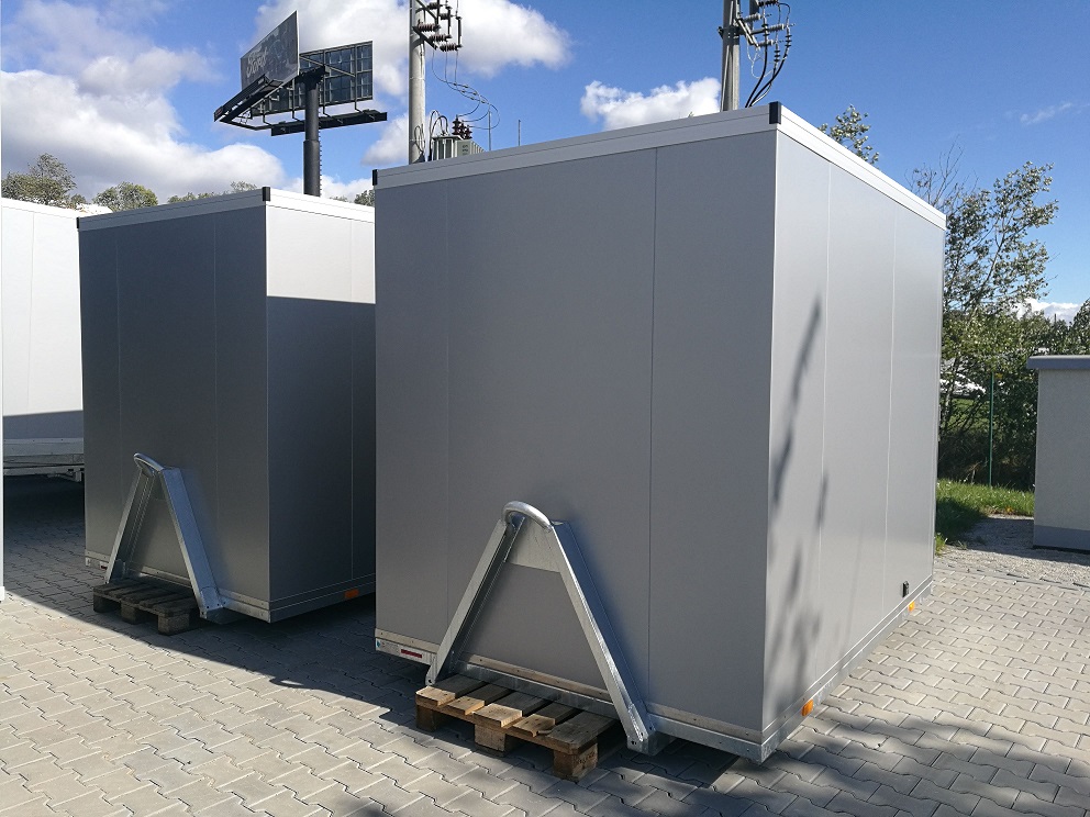Ensemble de vitrine à sandwich Vezeko 260 x 176 x 200 cm pour KONOS | Système Hooklift - Neuf