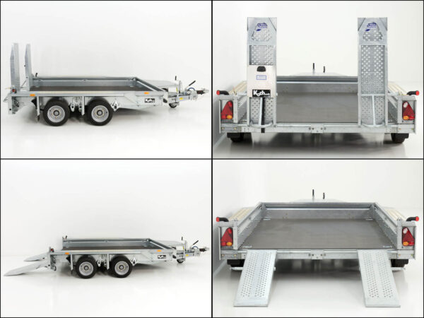 Remorque pour engins de chantier Ifor Williams GX105 HD 157×303 3,5 t | Rampes simples - Neuve – Image 3
