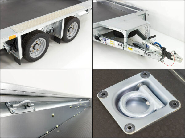 Remorque pour engins de chantier Ifor Williams GX105 HD 157×303 3,5 t | Rampes simples - Neuve – Image 4
