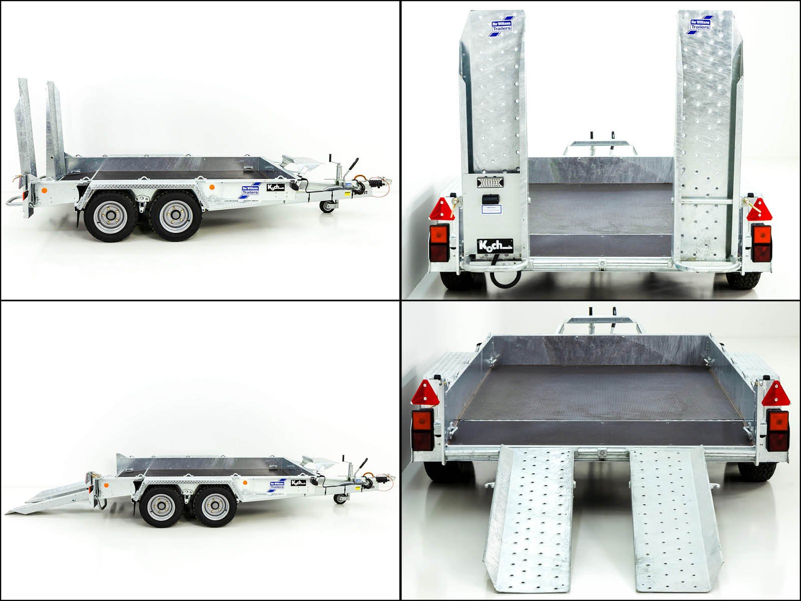 Remorque pour engins de chantier Ifor Williams GH1054 163×305 3,5 t | Rampes simples - Neuve