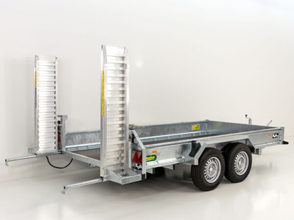 Remorque porte-engins de chantier Unsinn UBA 166 x 366 cm 3,0 t | Rampes pivotantes - Neuve – Image 6