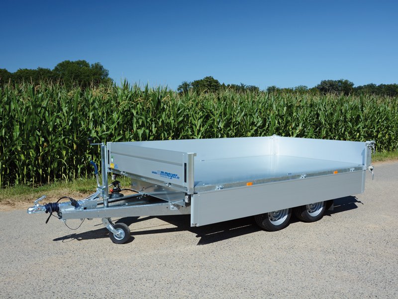Remorque porte-voitures avec benne basculante arrière HKCR 2731/186, 2700 kg, surface de chargement 3,19 x 1,86 m – Image 3