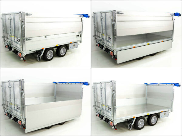 Camion-benne double à plusieurs roues arrière TT30-30 3,0 t | 183 x 309 x 40 cm / Largeur de caisse 80 cm | Tandem | Éclairage LED neuf – Image 4