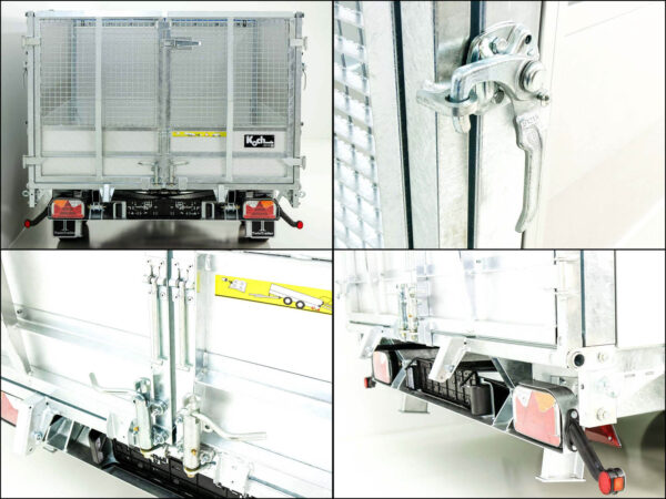 Camion-benne double à plusieurs roues arrière TT30-30 3,0 t | 183 x 309 x 40 cm / Largeur de caisse 80 cm | Tandem | Éclairage LED neuf – Image 6