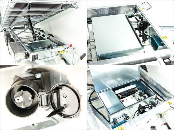 Camion-benne double à plusieurs roues arrière TT30-30 3,0 t | 183 x 309 x 40 cm / Largeur de caisse 80 cm | Tandem | Éclairage LED neuf – Image 7