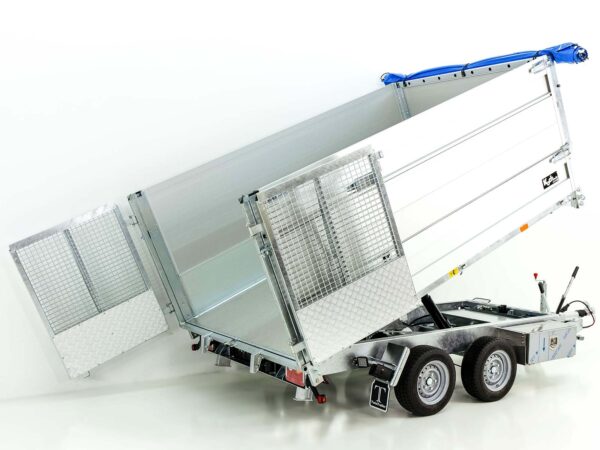 Camion-benne double à plusieurs roues arrière TT30-30 3,0 t | 183 x 309 x 40 cm / Largeur de caisse 80 cm | Tandem | Éclairage LED neuf – Image 12