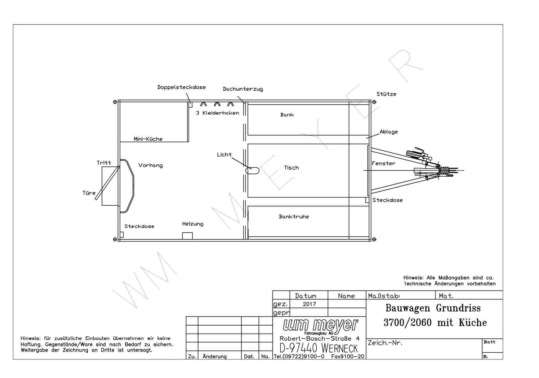 Remorque pour bureau de chantier Comfort – Image 2