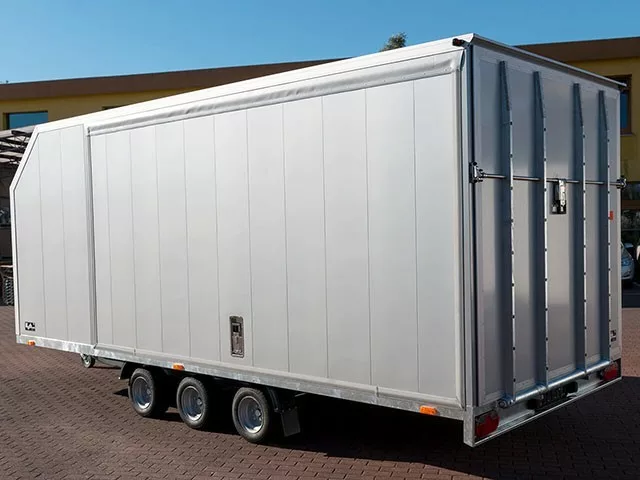 Remorque porte-voitures Vezeko Race Master H210cm 3,5t Treuil électrique Argent – Image 11