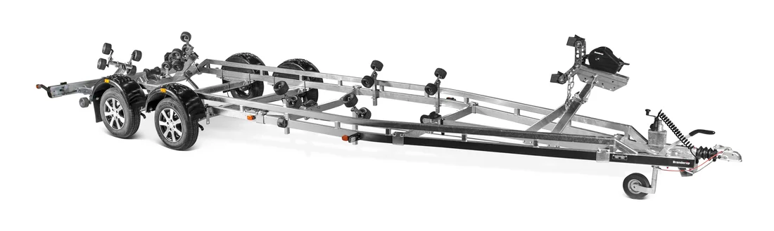 Remorque bateau 3500 kg – 9,15 m – Double essieu – Multi-rouleaux – Image 3